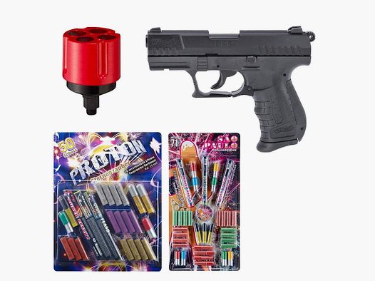 Silvesterset Walther P22 Ready pistola de fogueo