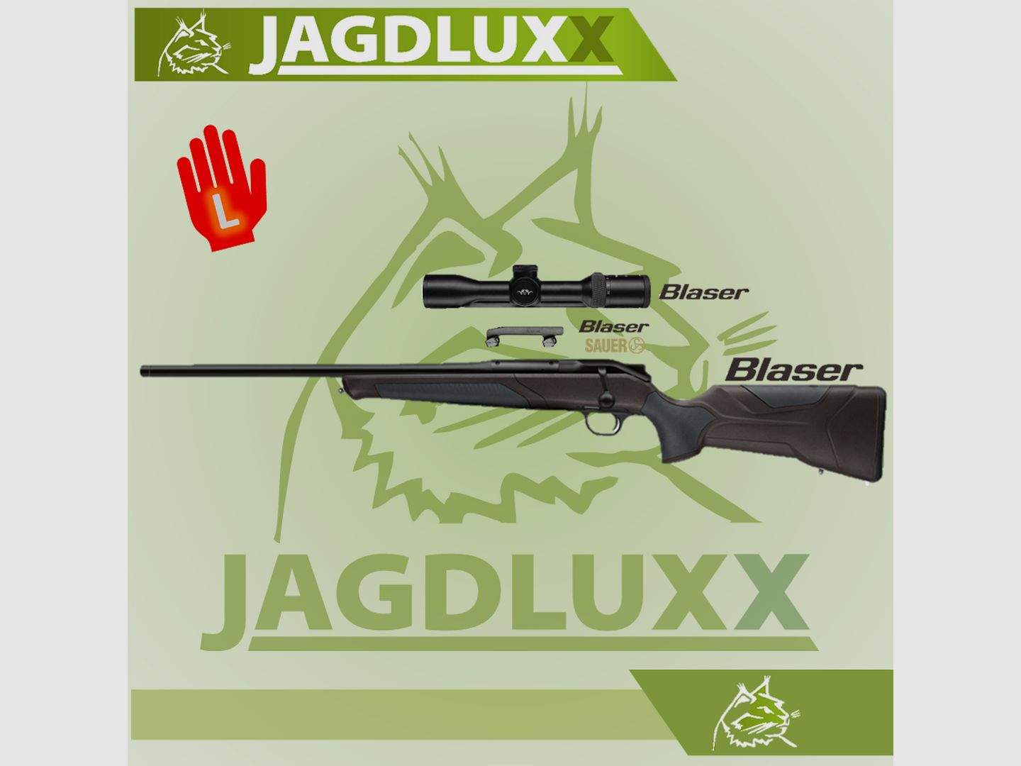 Blaser R8 Professional 2.0 in schwarz- braun Linkswaffe im Set mit Blaser B2 1,7-10x42 iCS