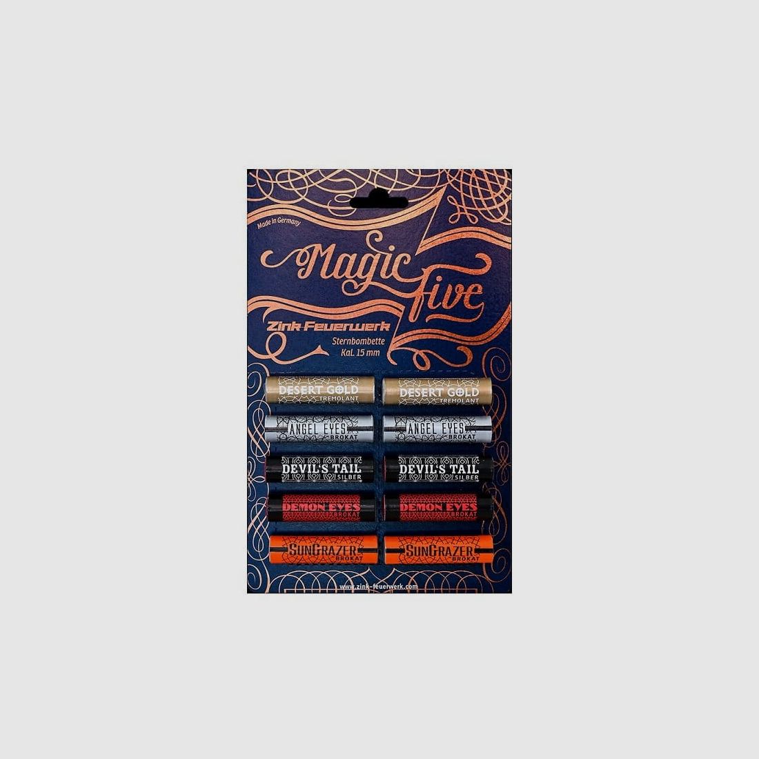 Zink Vuurwerk Magic Five Set 10-delig 15 mm