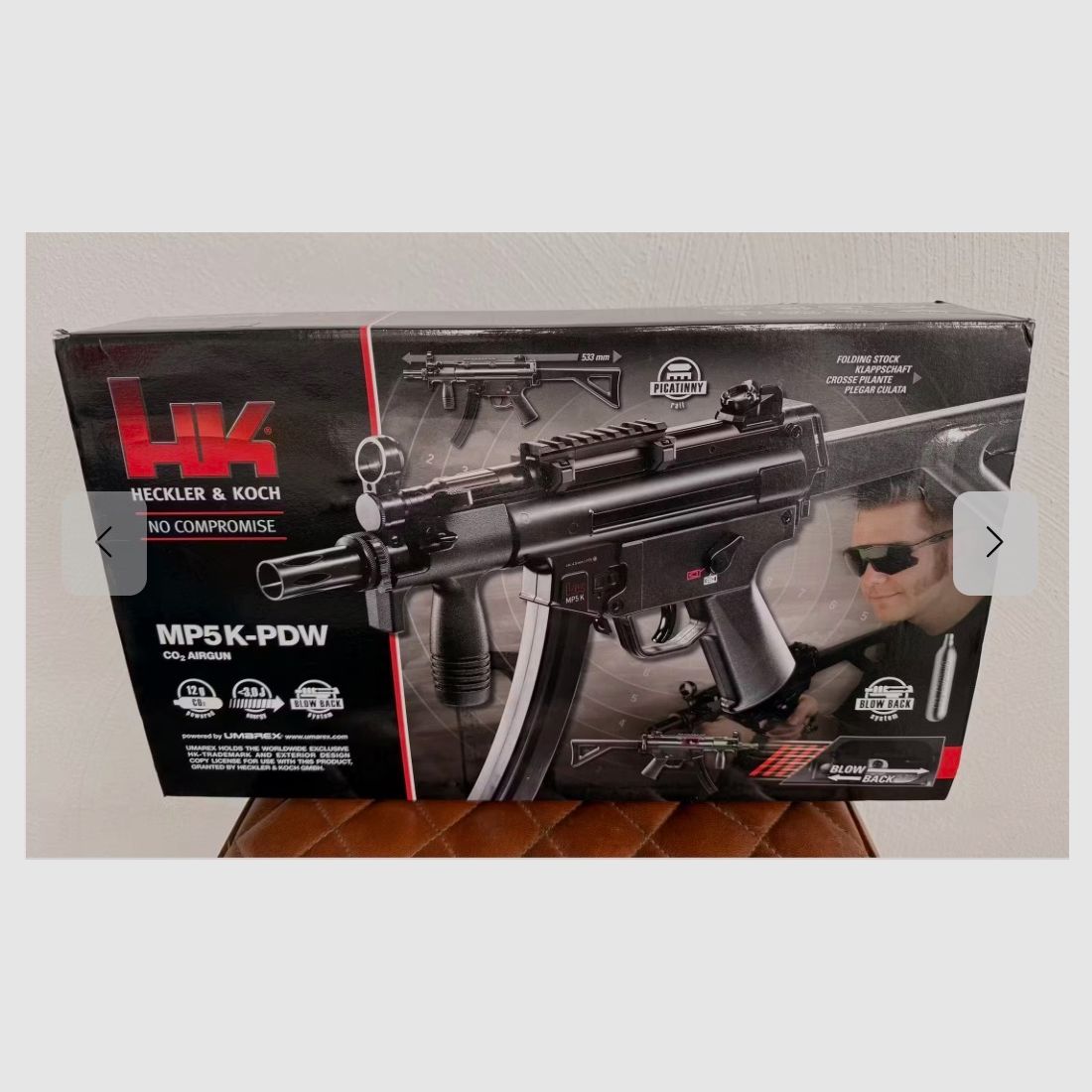 H&K MP5 K-PDW als 4,5 mm Co2 Blowback