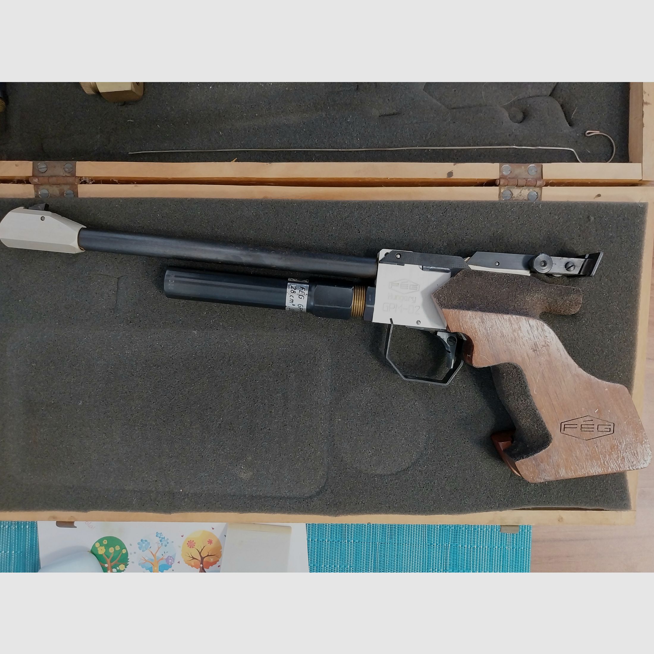 FEG GPM-D02 Match-Luftpistole Kal. 4,5 mm CO₂ – Komplettset