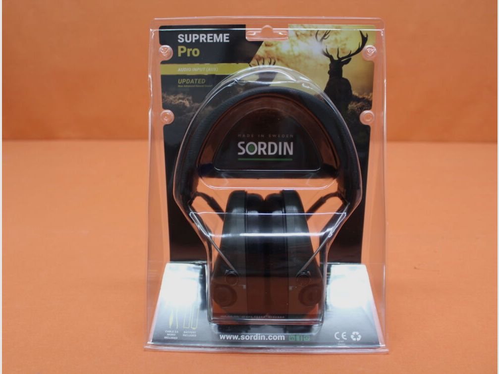 Sordin Sordin Supreme Pro: Nauszniki ochronne zielone elektroniczne/cyfrowe, automatyczne wyłączanie (75302-S)