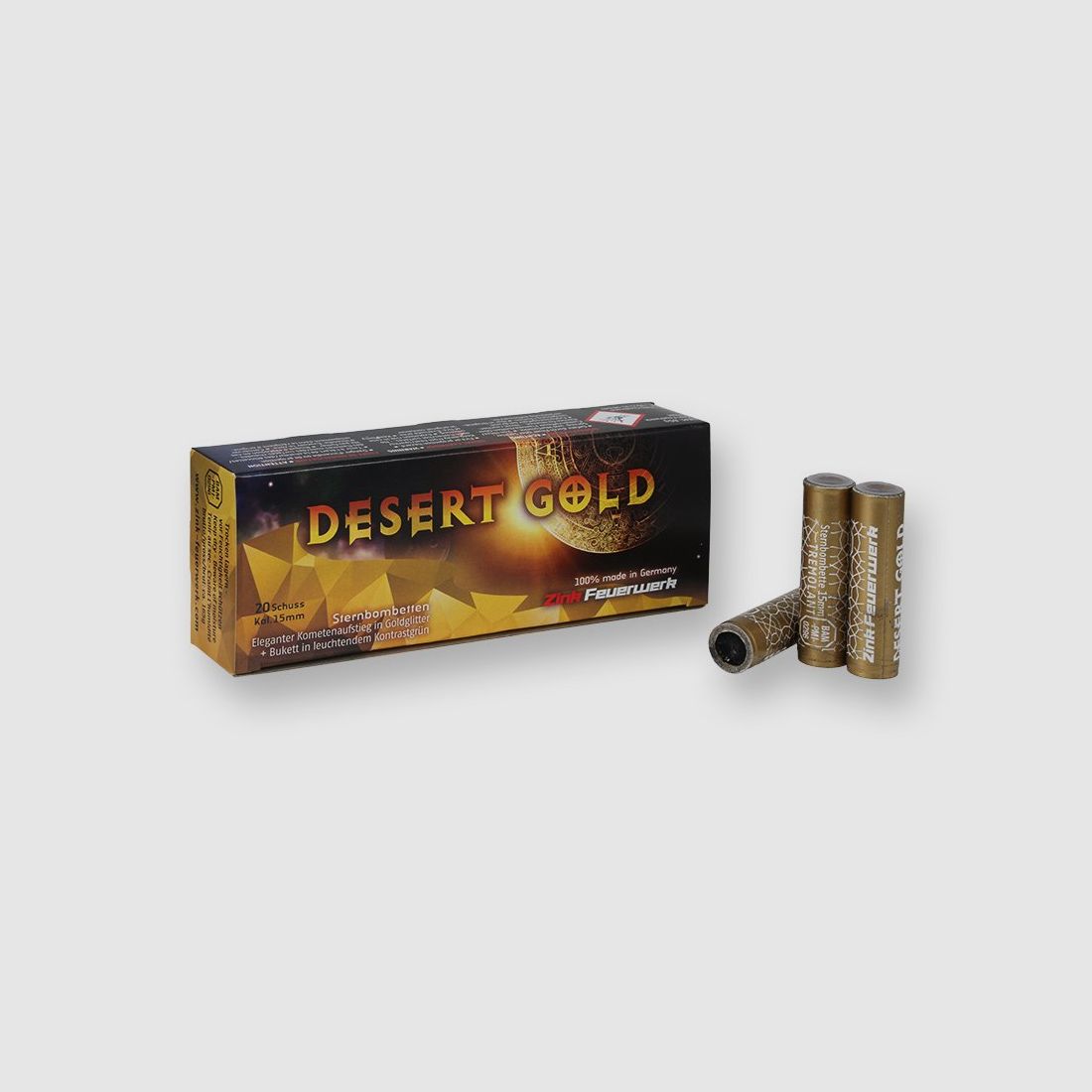 Desert Gold Sternbombetten 15mm 20 uds.