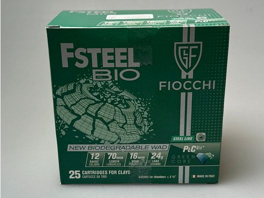 Munizione Fiocchi STEEL BIO No.7/2.5mm 24g 12/70