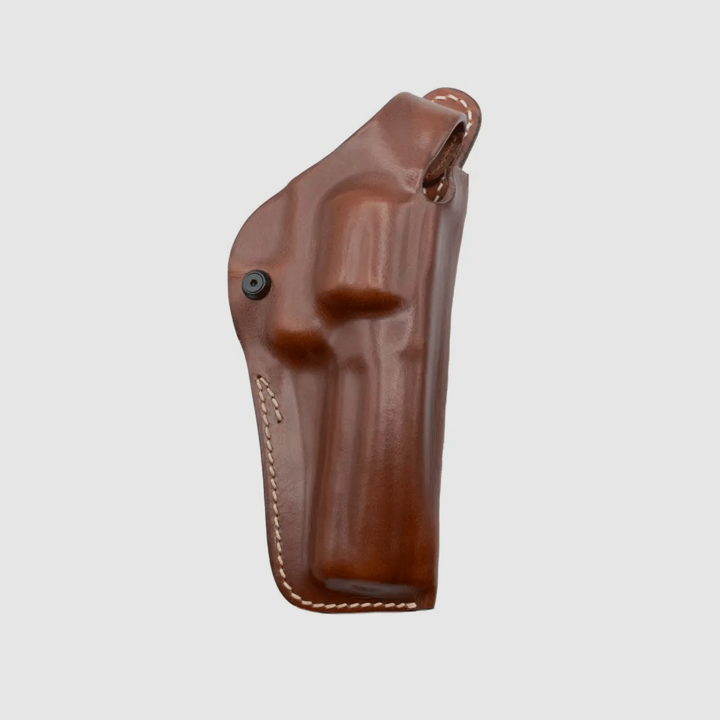 VEGA HOLSTER – Ledergürtelholster mit Schnellverschluss für Revolver 4" Braun/Tan