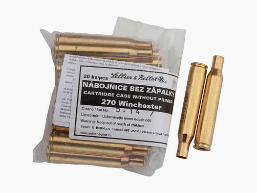 Vainas Sellier & Bellot 270 Winchester