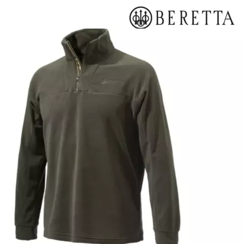 Beretta Polarfleece Halbzip Braun, Bild 1 von 2