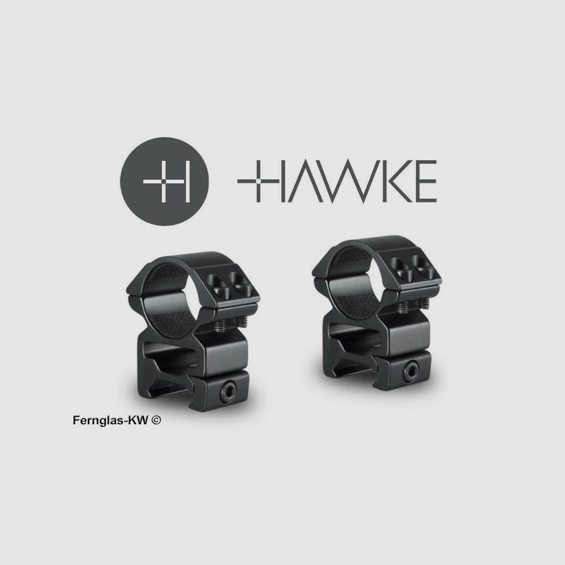 HAWKE 22114 25,4mm Ringmontage Hoch für Weaver Schiene Zielfernrohr