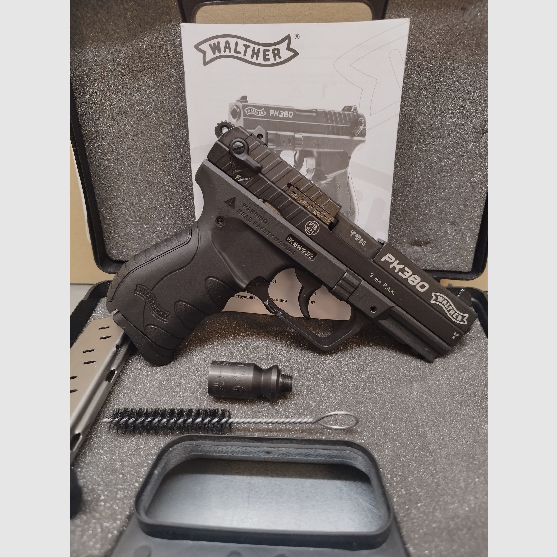 Walther PK380 SSW 9mm PAK + magazino di riserva !!Arma nuova!!