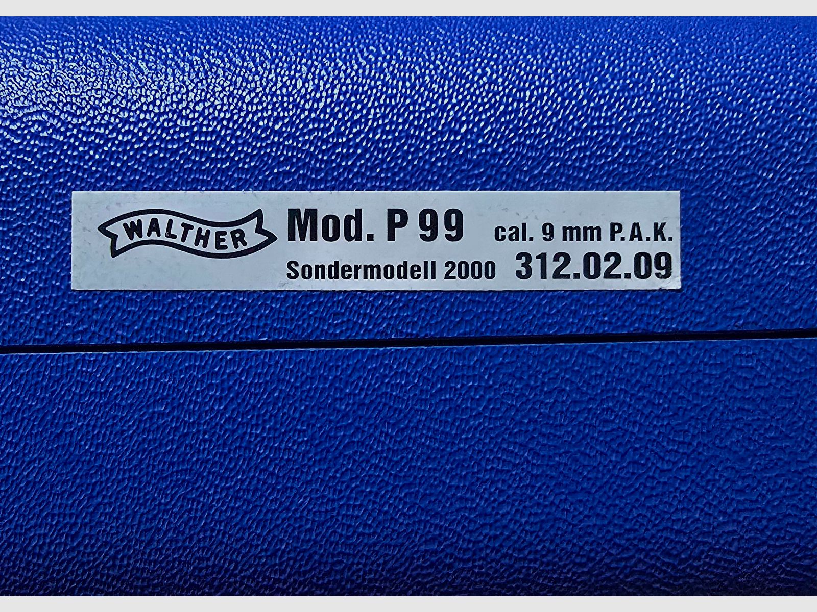 Walther P99 special model 2000 Millennium blank firing