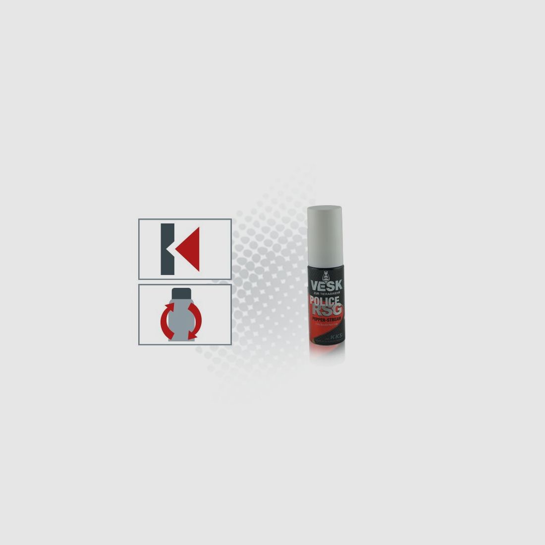 VESK RSG Police Pocket Spray al Pepe Ricarica 30 ml Getto Largo