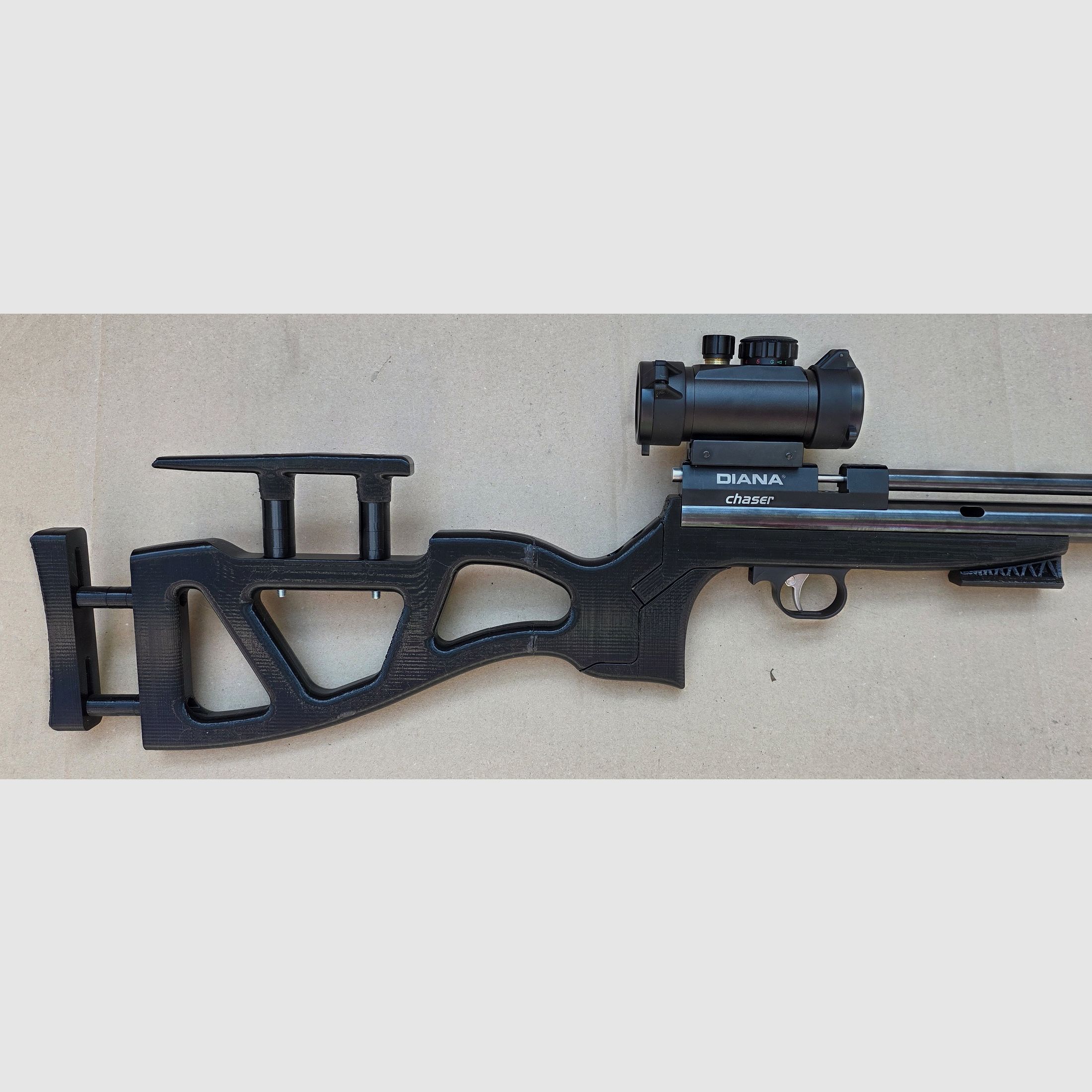 Grip / stock for Diana Chaser Bandit Airbug PETG black #01