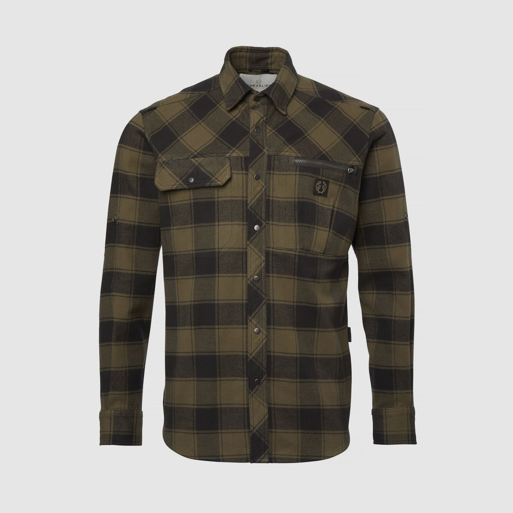 Chevalier Raptor Heavy Flannel Shirt Herren Kodiak Brown Checked XXXL