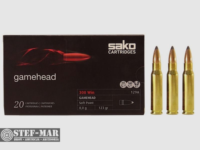 Munizioni Sako Gamehead .308 Win Softpoint (20 pezzi) [C19-6], immagine 1 di 4