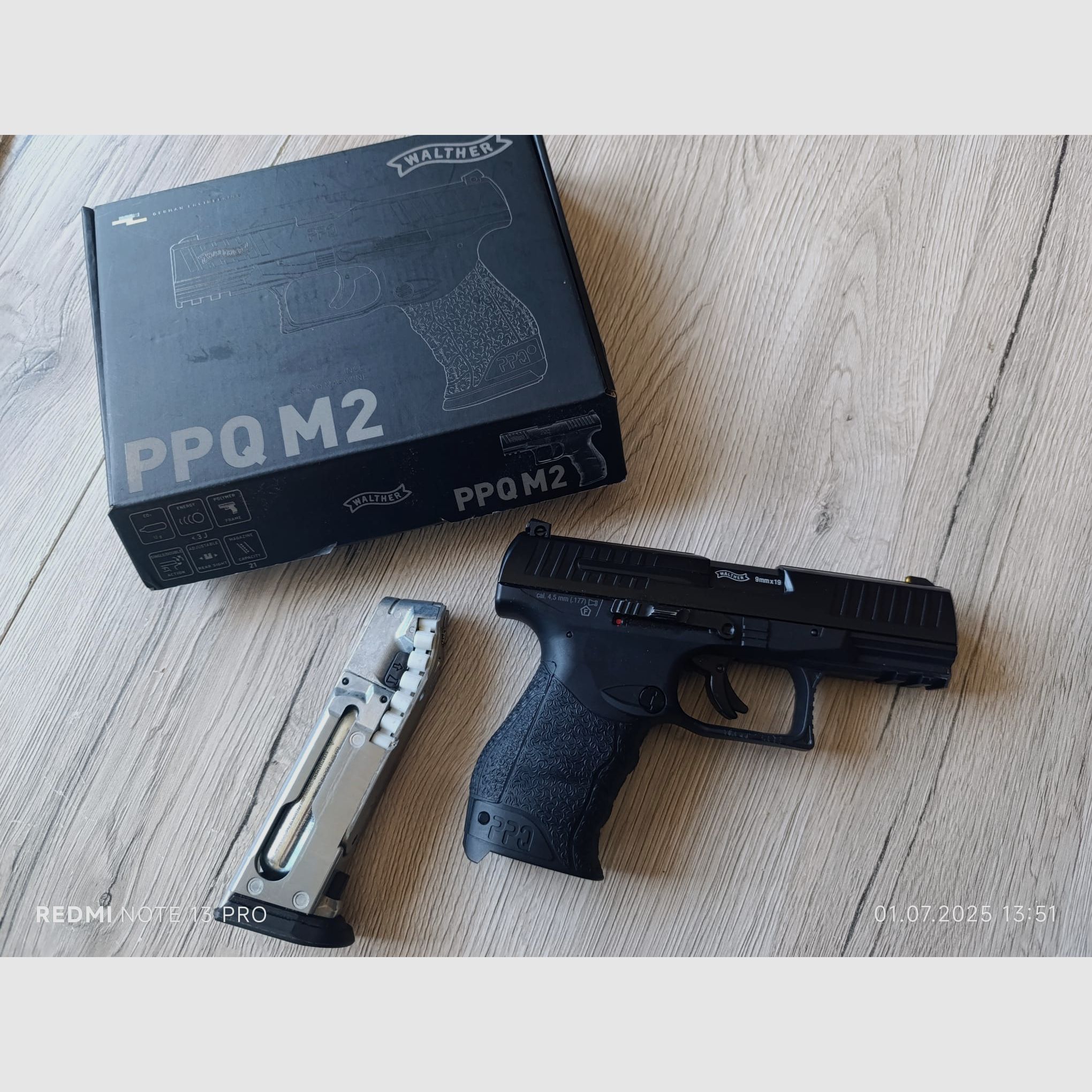 Walther PPQ M2 CO2 WAFFE diabolo