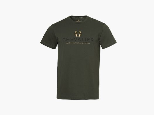 Chevalier Logo T-shirt Dunkelgrün Herren XL