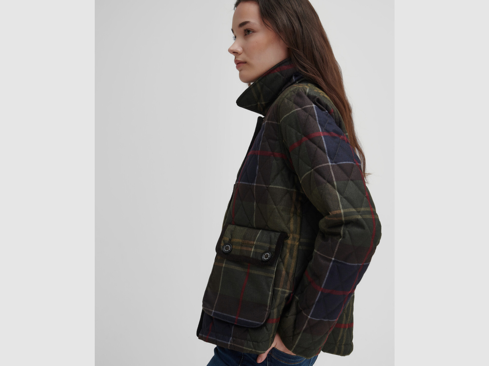 BARBOUR Steppjacke Loudon Tartan