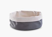 Sacchetto per pane rotondo, 25 cm antracite, bianco crema