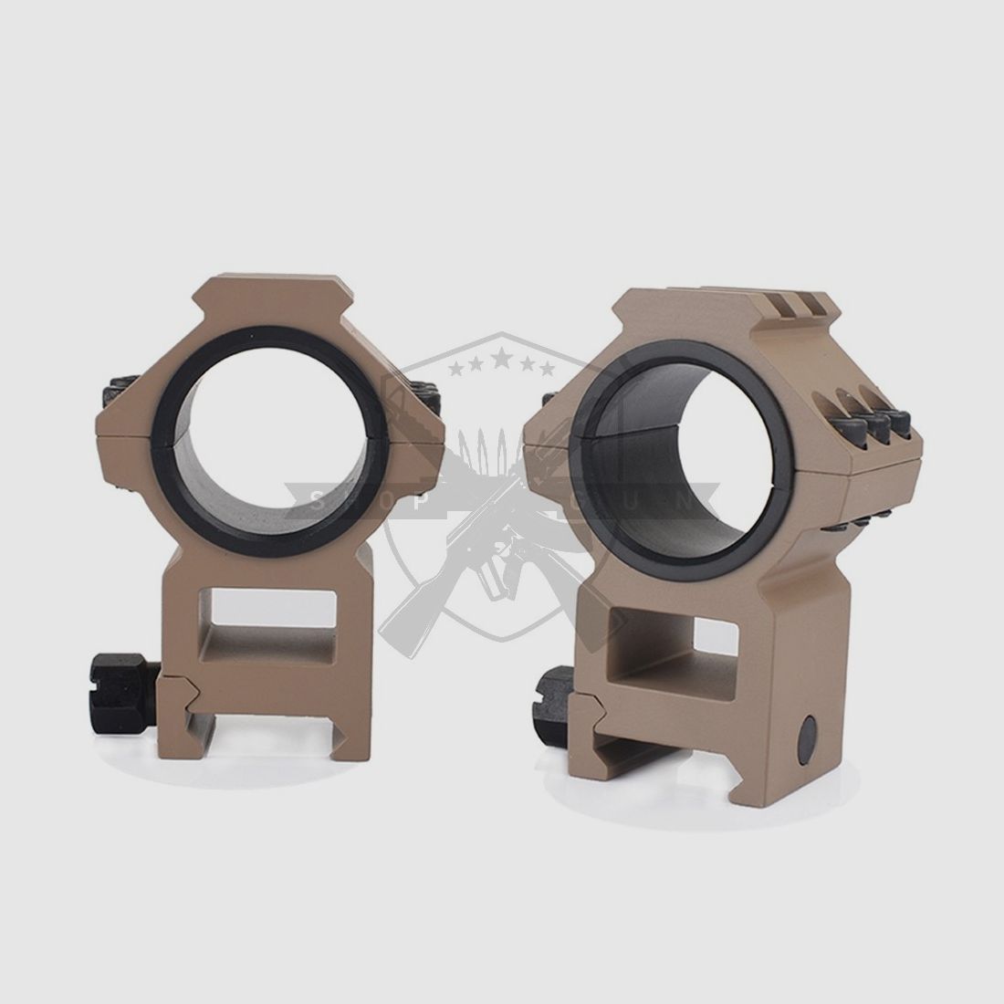 Top railed 25.4mm-30mm Fernrohrmontage (2-er Set) (TAN)