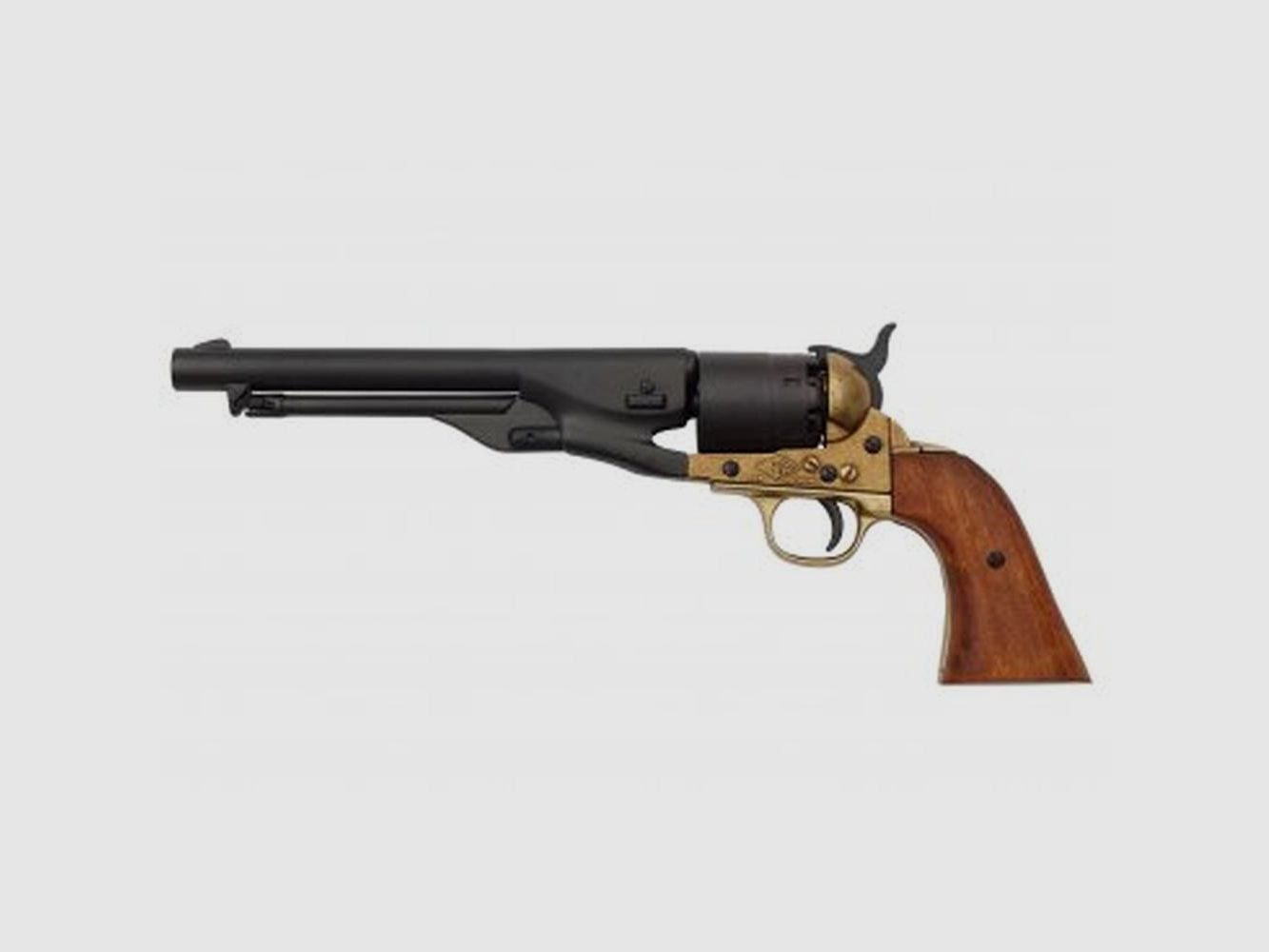 Decoratieve Replica Revolver Denix 1860 Amerikaanse Burgeroorlog - Metaalafwerking - Authentiek Detail - Decoratie en Verzameling, afbeelding 5 van 5