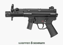 Heckler & Koch HK Pistolet SP5K oraz składany podpórka na ramię