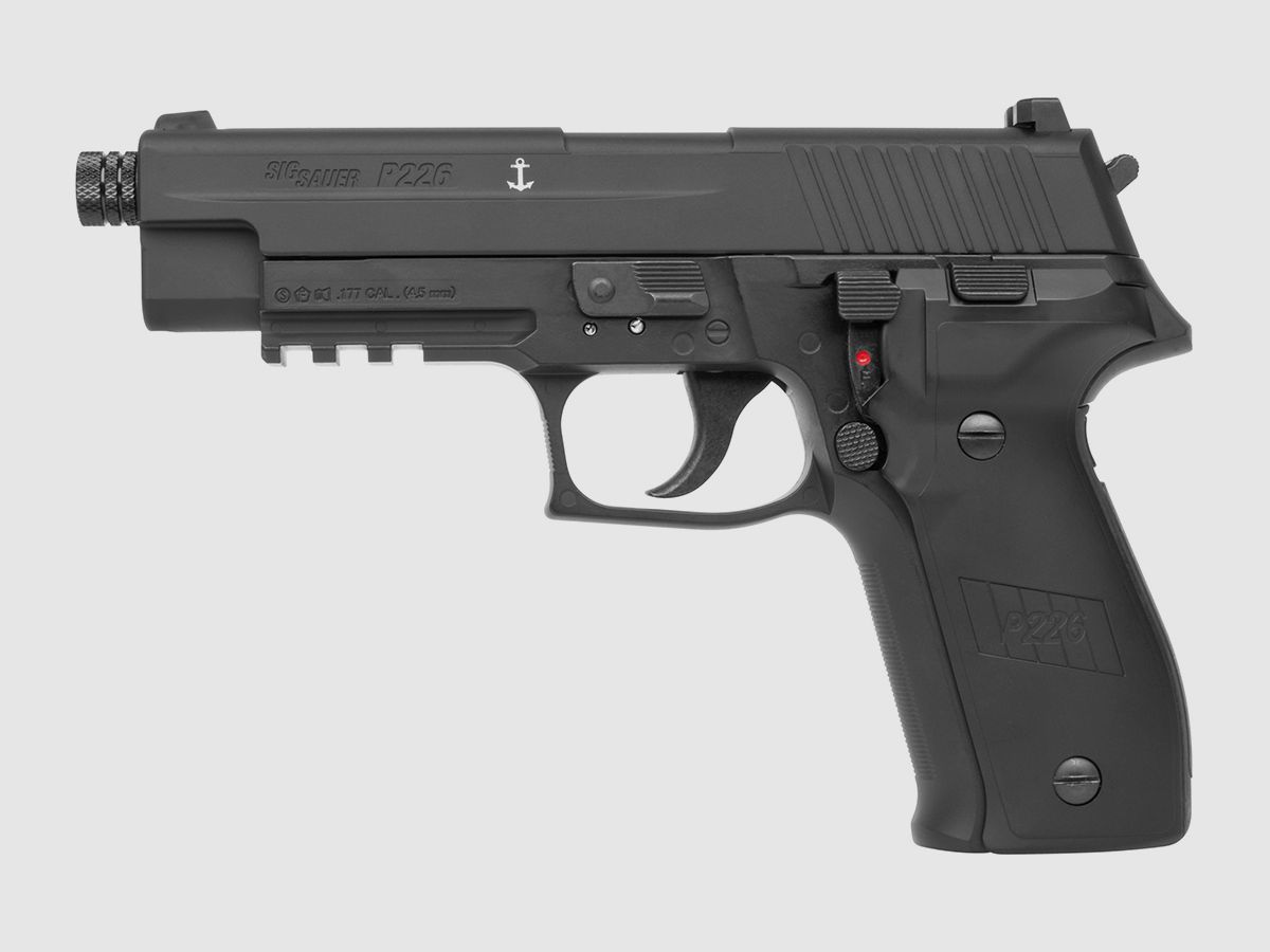 SIG SAUER P226 Schwarz 4,5mm - Druckluft Co2 BlowBack