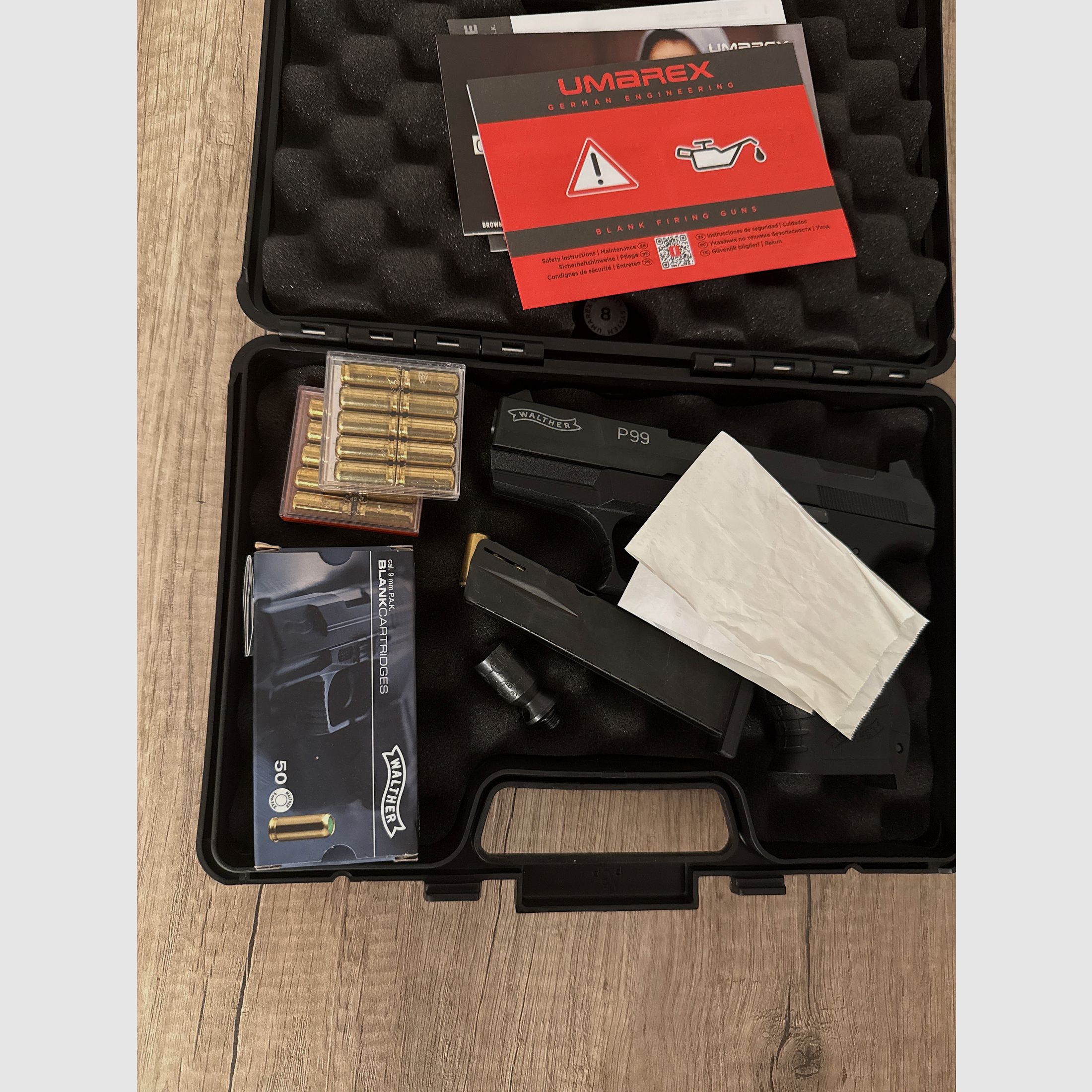 Walther P99 blank firing gun
