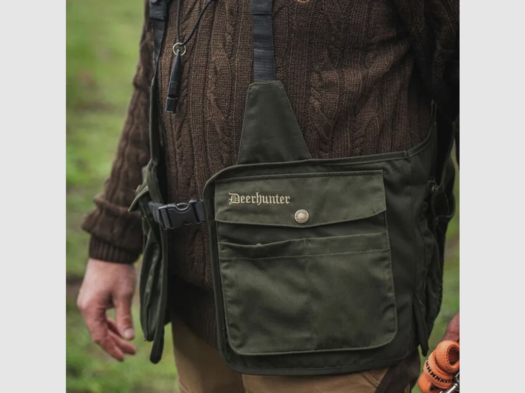 Gilet de chasse Atlas vert 2 poches - Confort et fonctionnalité, image 4 sur 10