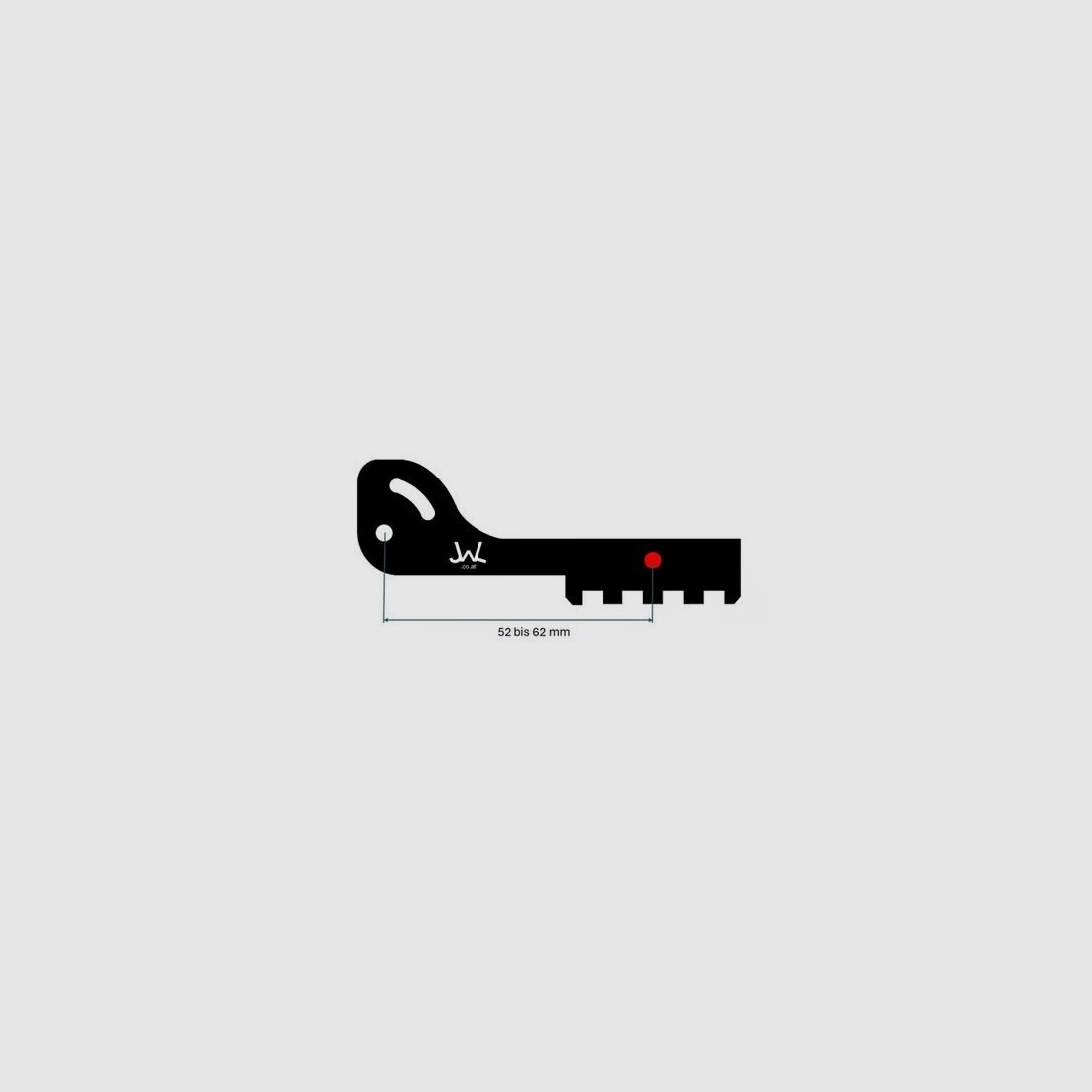J W L.at tuning/parts for pistol thumb rest right-handed right | long | black