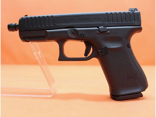 Glock Ha.Pistool .22lr Glock 44 Gen5 118mm loop/ Mündingsdraad M9x0,75/ Reservetijdschrift (.22L.R./ .22lfb)