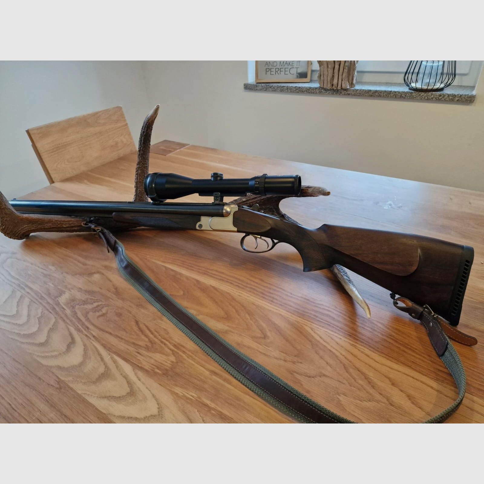 Krieghoff Plus Drilling mit EL 7x57R 12/70 22. Hornet