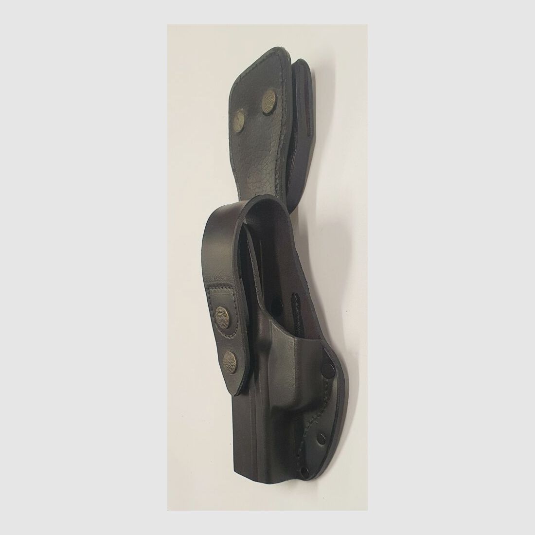 unbekannt Leder Holster P7 von der bayrischen Polizei, schwarz Leder, links, Bild 4 von 5