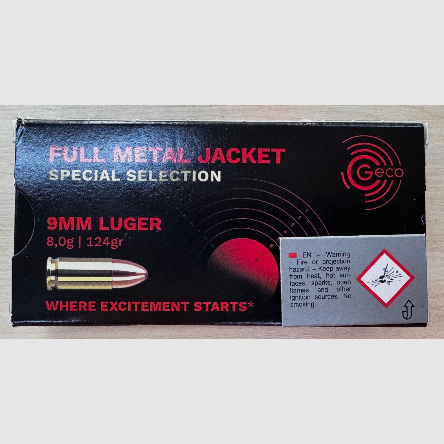 Geco Pistol Cartridge Special Selection Cal. 9mm Luger VM 124grs