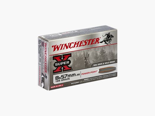 MUNITIONS WINCHESTER 8x57JRS POWER POINT 195 GR