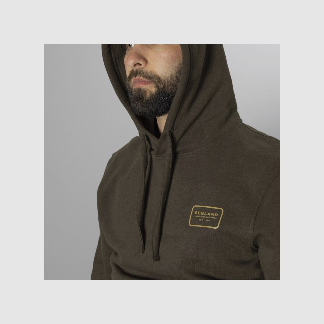 SEELAND Kelvin Hoodie heren-jachtjas Grizzly Brown, afbeelding 2 van 3