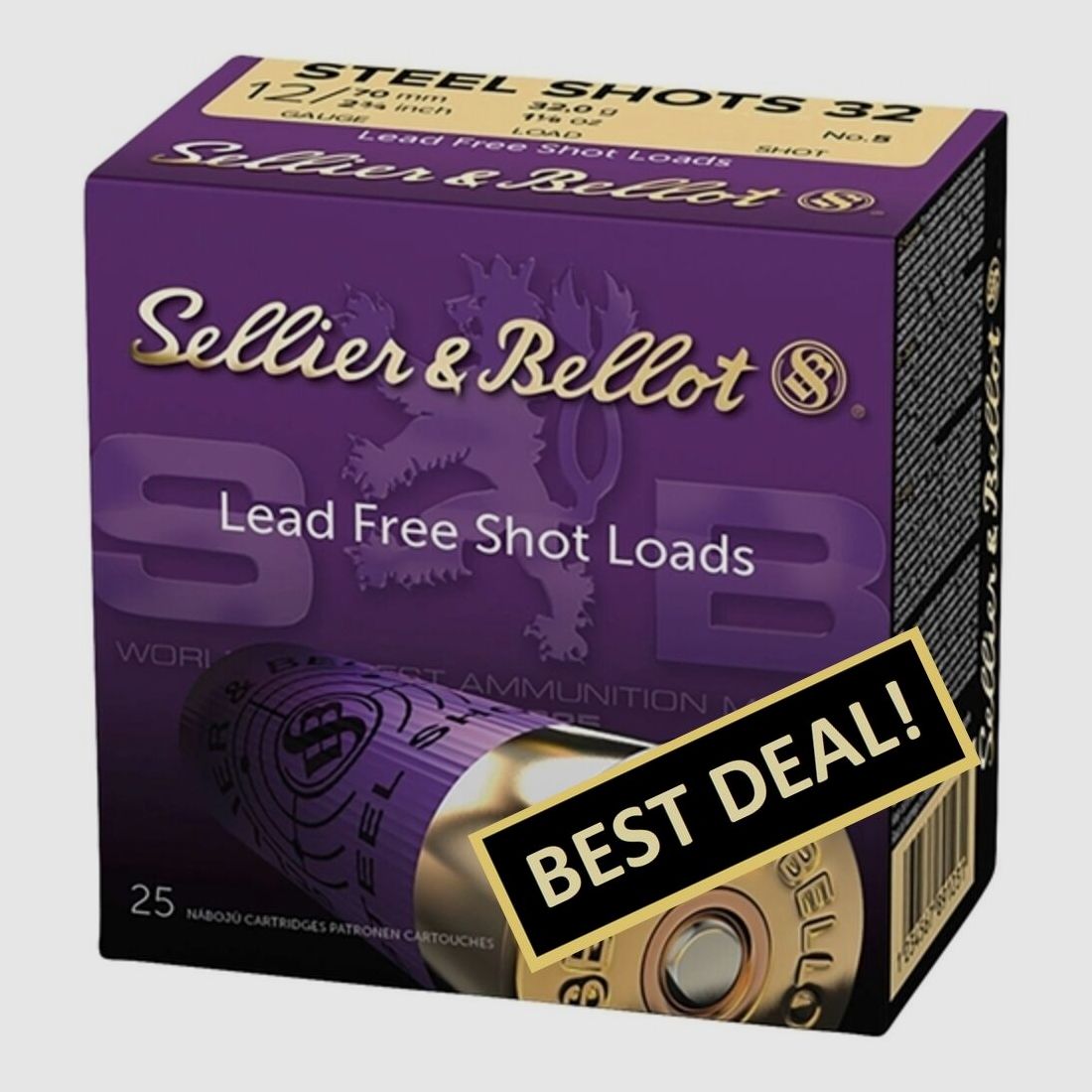 S&B 12/76 Jagd Steel 39g Schrotgröße 3,0 mm