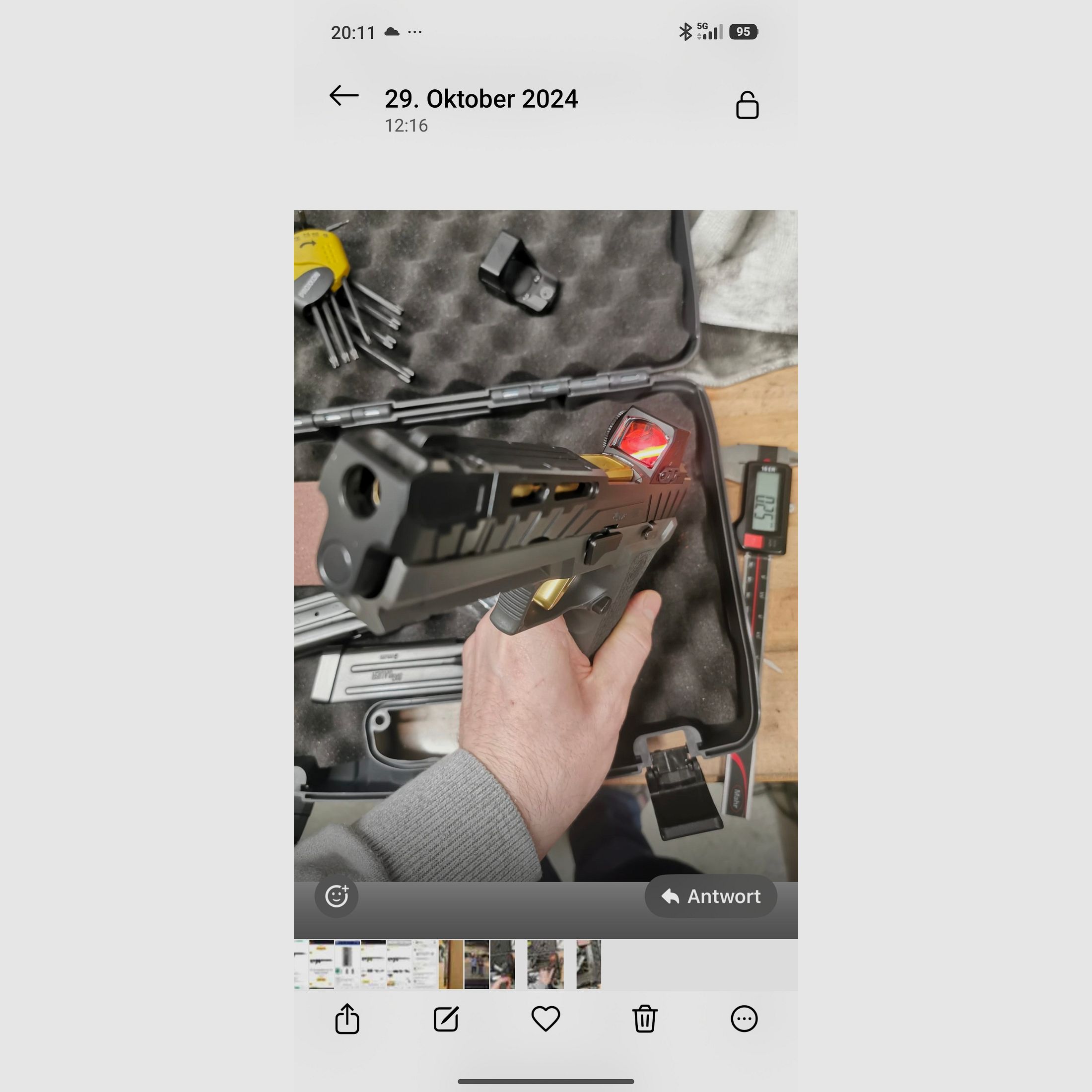 Sig Sauer P320 Spectre COMP pistool met rode stip Romeo