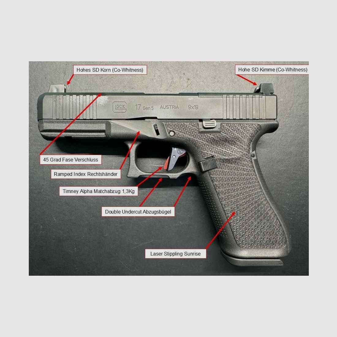 Glock 17 Gen5 MOS FS FXD, afbeelding 1 van 3