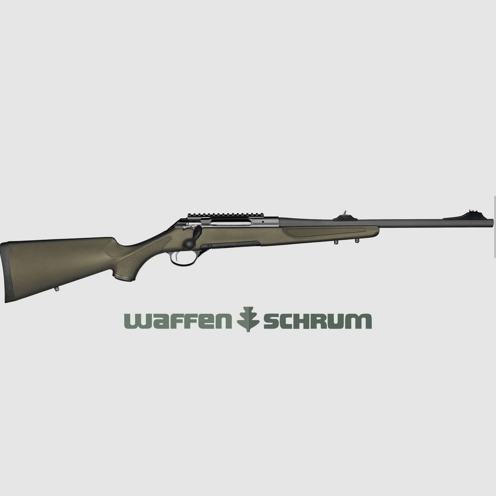 Haenel Jaeger 10 Green Softtouch Picatinny-Schiene / Semi-Weight