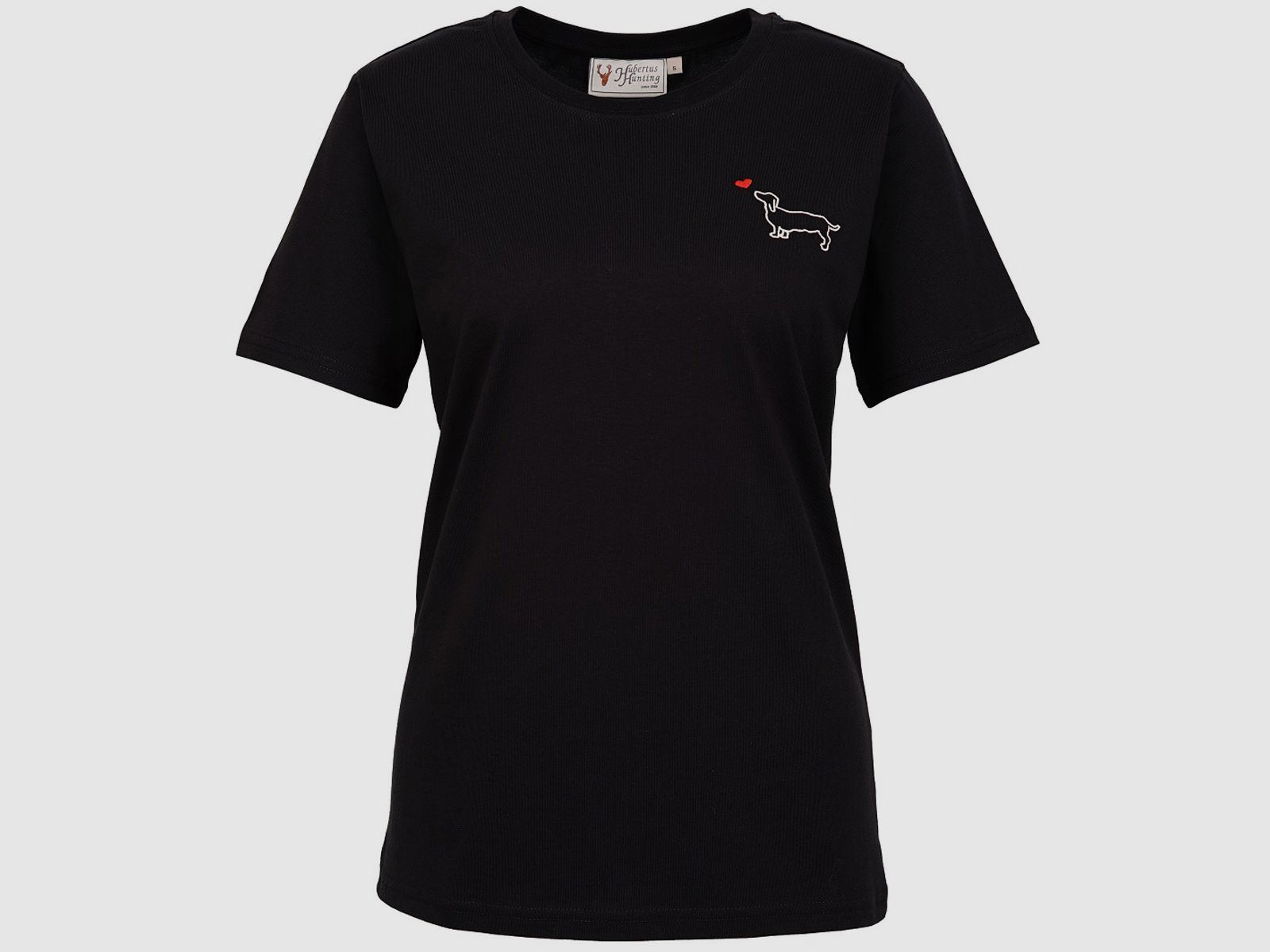Hubertus T-shirt teckel, noir, image 1 sur 2
