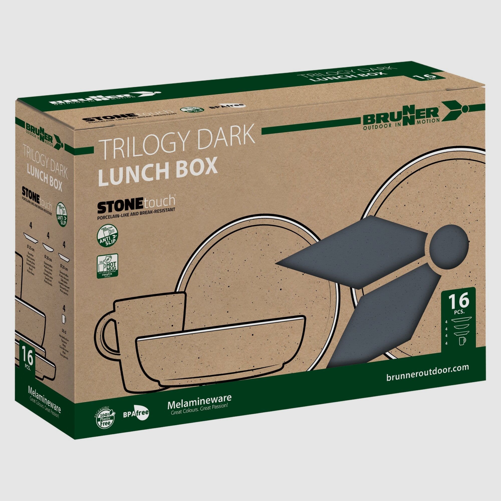 Lunchbox Set Trilogy Grey, 16-piece, image 5 of 5
