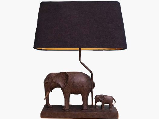 Lampes Lovergreen avec motifs d'animaux Motif lampe éléphant + abat-jour