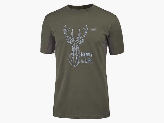 Hart Herren-T-Shirt Branded Hirsch