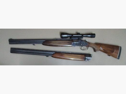 Bockbüchsflinte Brünner Super mit Bockdoppelflintenwechsellauf und ZF Kahle Brünner Super