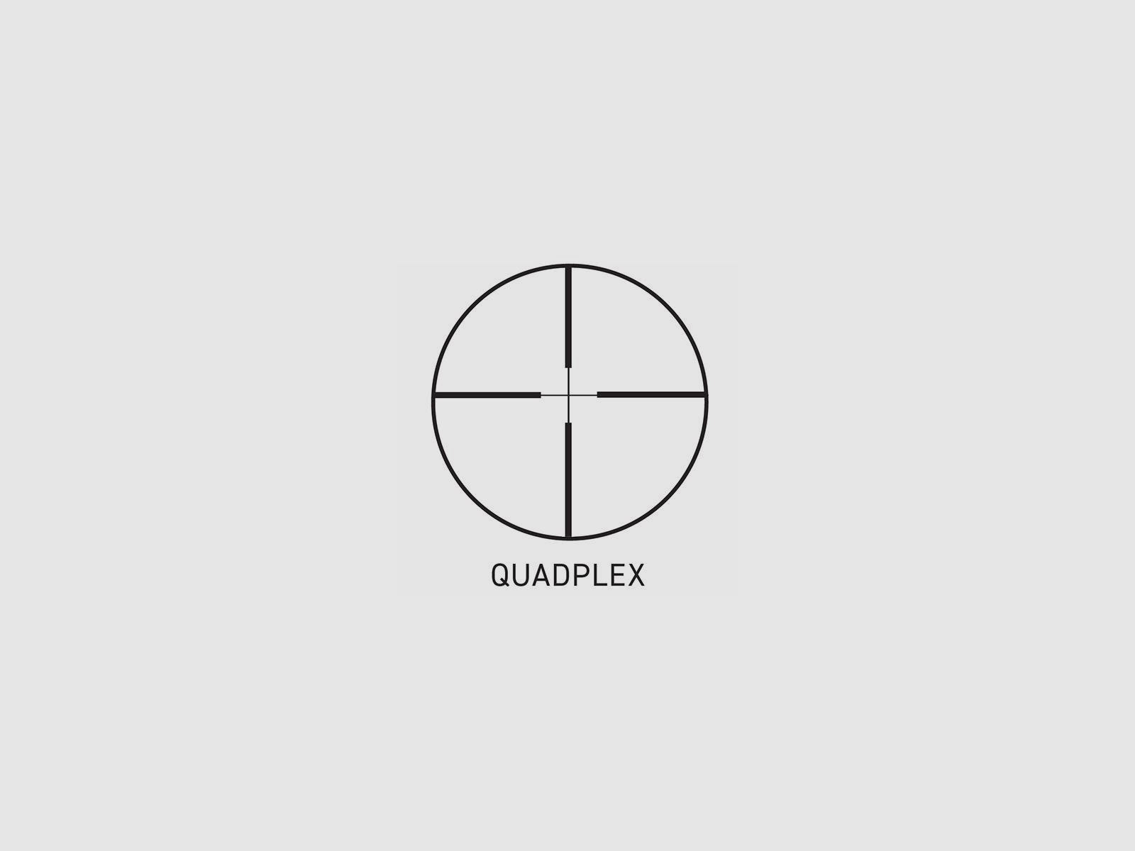 WHISKEY3 Zielfernrohr 4-12x50 mit Quadplex Absehen