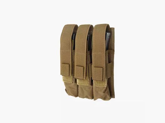 3er Magazinpouch "M5", Molle&Gürtel (Tan/Coyote)
