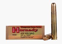 Hornady Superformance .458 Win. Mag. 500GR SST 20 cartridges