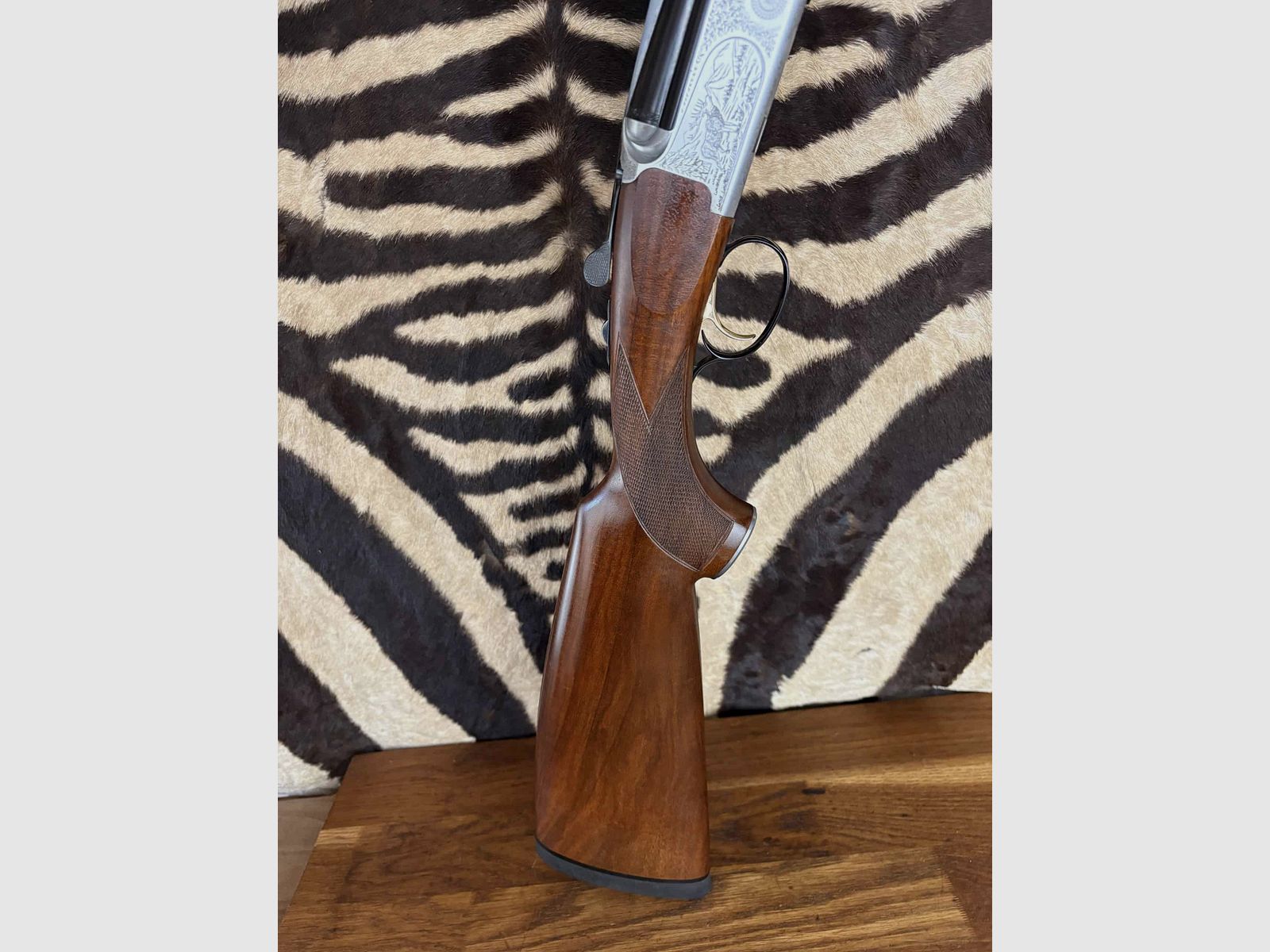 Doppelbüchse Sabatti Superposé Kal. 8x57jrs – ca. 56cm – Waffenkoffer, Bild 10 von 10