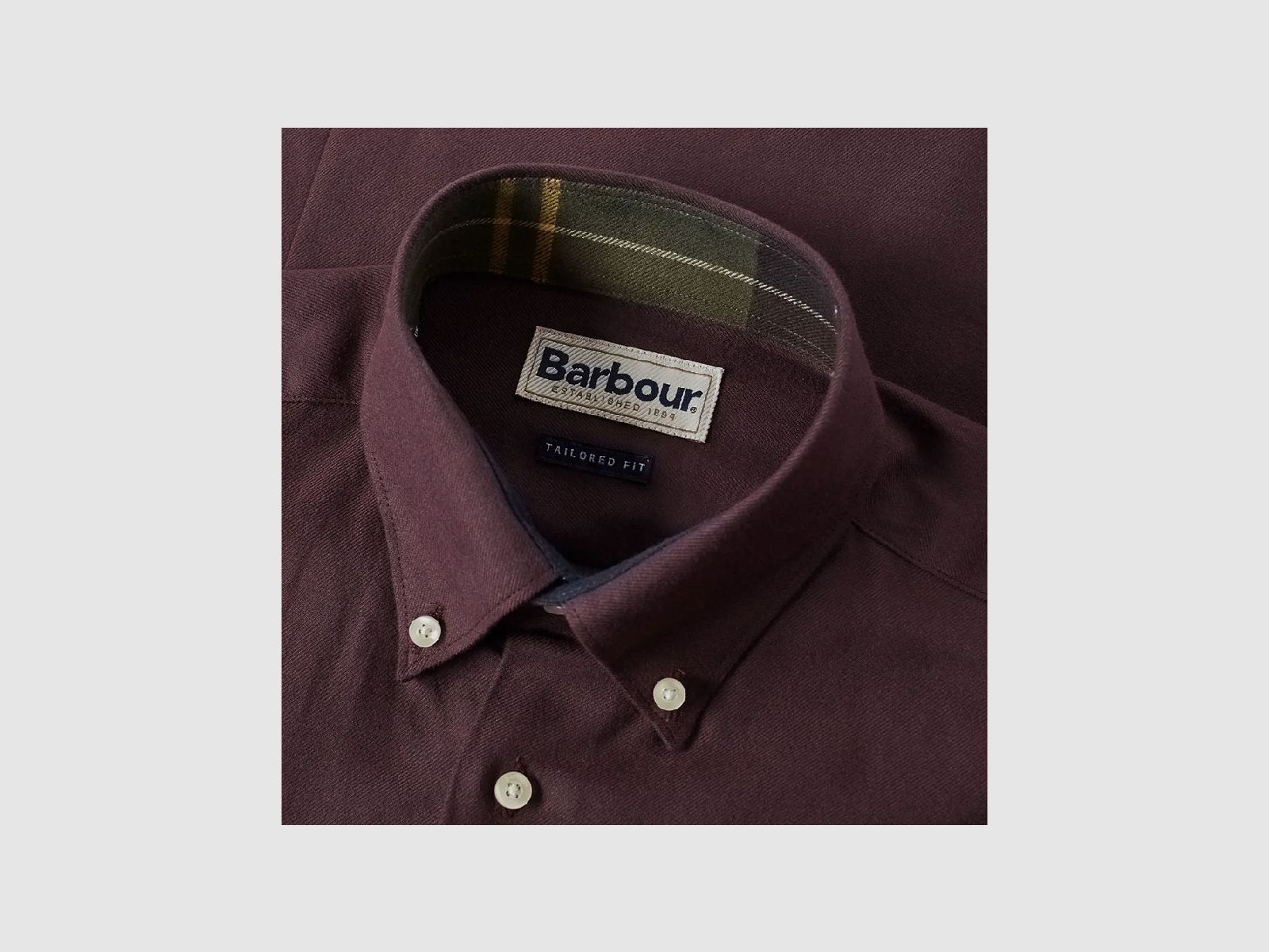 BARBOUR Hemd Don Merlot Herren