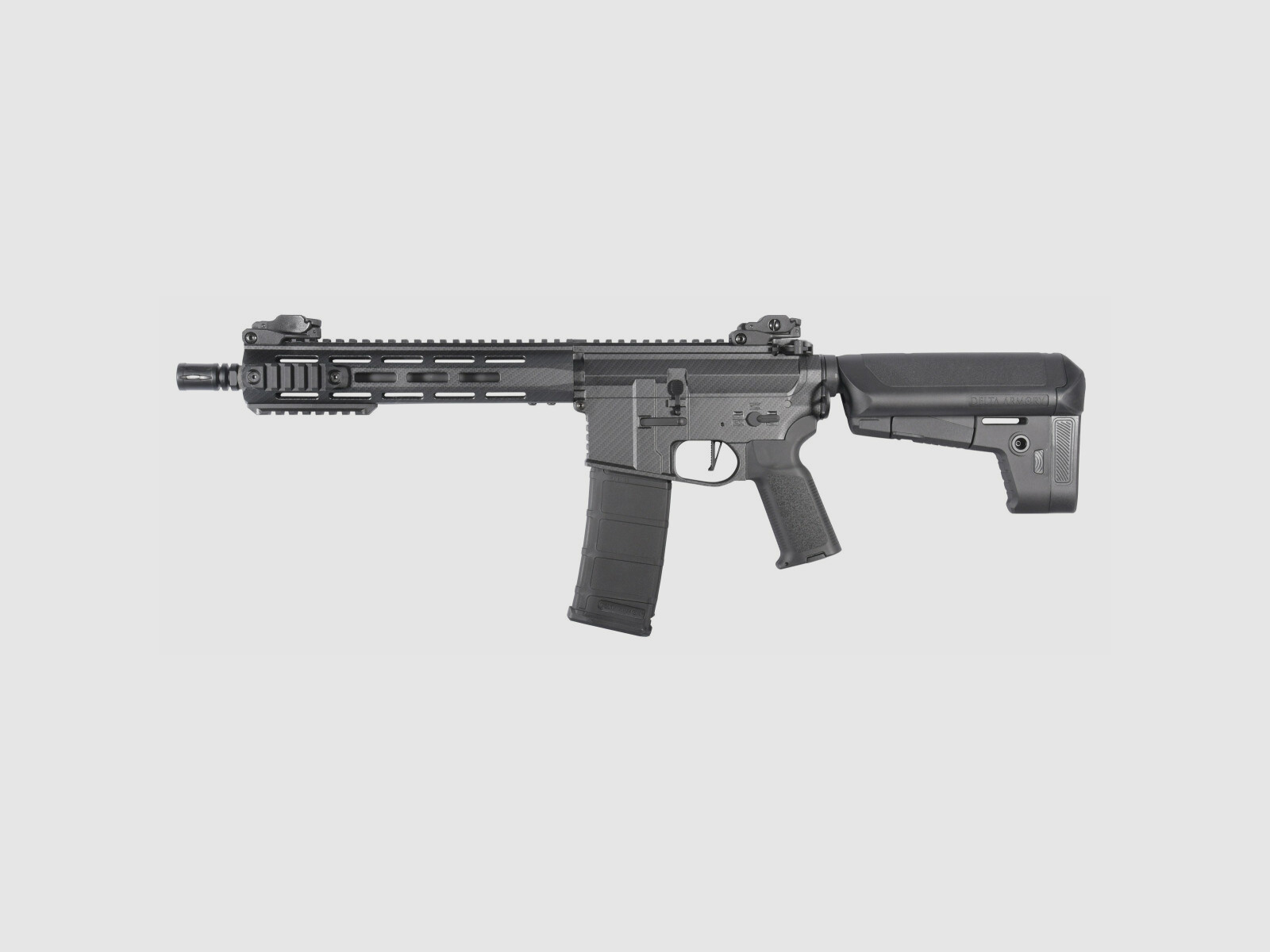 M4 AR15 M-LOK 10 pollici CHARLIE Carbon S-AEG Fucile Airsoft Libero da 18 anni | Delta Armory